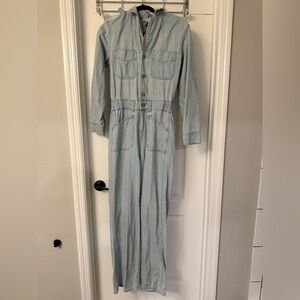 Light Blue Denim Jumpsuit